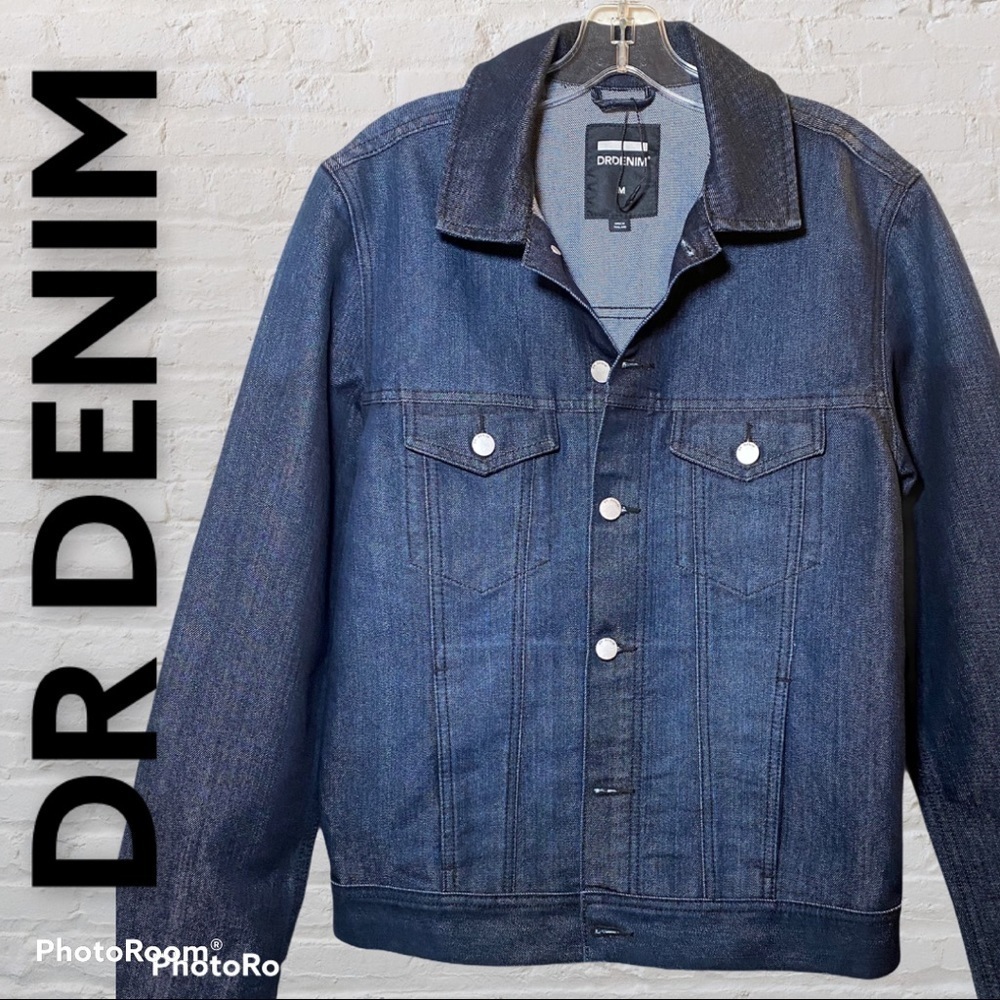Dr. DENIM Dwight Button Up Jacket in Night Wash,‎ Size Medium